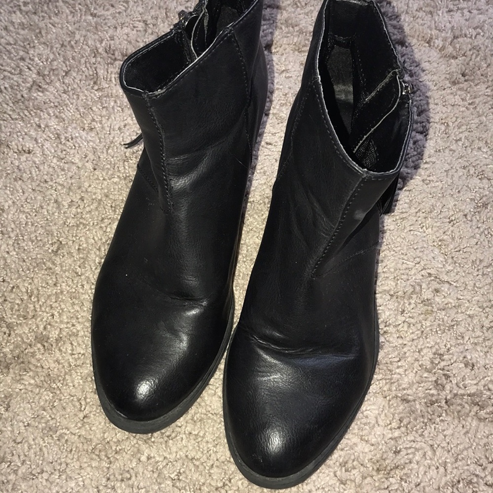 Forever 21 black over ankle boots